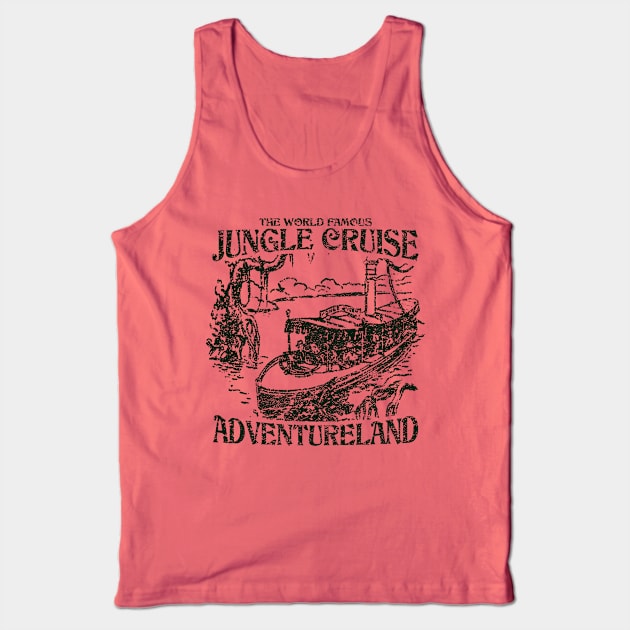 World Famous Jungle Cruise - Adventureland (Dark Green) Tank Top by Mouse Magic with John and Joie